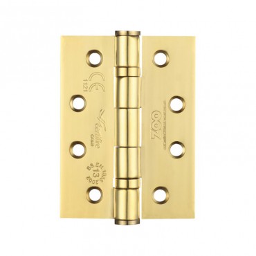 Ball Bearing Door Hinges Zoo Hardware 100 x 76mm Grade 13 PVD Brass per single